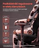 SONGMICS Ergonomiczny Fotel Gamingowy, Zamszowe Krzesło Biurowe