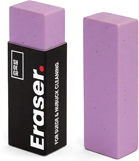 SHOEGR ProSuede Eraser for Suede &amp; Nubuck Cleaning | Water-Free Stain &amp; Scuff Remover | Dry Cleaning Eraser with Protectiv...