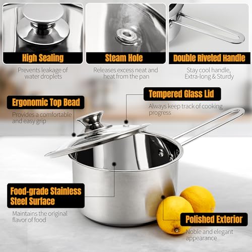 MasterClass 6 Piece Stainless Steel Cookware Set product image