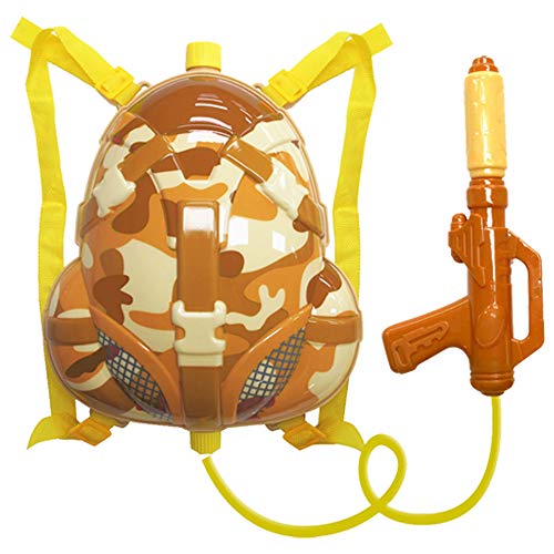 Nai-B Milistar Backpack Water Gun for Kids. Let Your Children Have Fun with High Capacity Super Soaker Squirt Gun. Enjoy Water Fight in Swimming Pool & Beach. Must Have Summer Toy. [Desert Type]