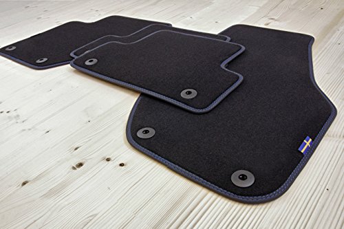 Tapis de sol en suède tuning-art D100 pour Volvo V40 2012-2019