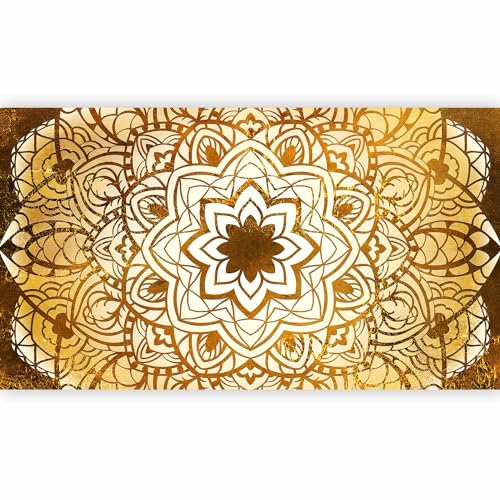 artgeist Wall Mural Mandala 193x110 in - XXL Peel and Stick Self-Adhesive Foil Wall Mural Removable Sticker Premium Print Picture Image Design Home Decor f-A-0486-a-c