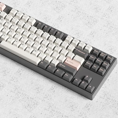 Image of Fogruaden PBT Keycaps Set, Cherry Profile Custom Keycap for Mechanical Keyboard Pink Olivia Keycaps