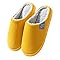 Pantuflas de Peluche con Punta Cerrada Zapatillas Clidas para Mujer de Casa Zapatillas Casuales Antideslizantes Deslizamiento para Otoo Invierno Interiores Dormitorio Madera Piso