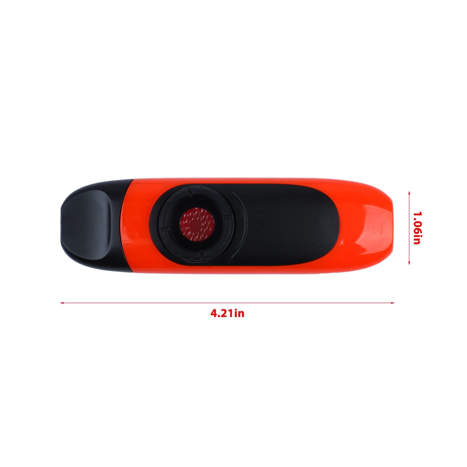 Kazoo Elettrico Professionale da 11 cm, Set Portatile Facile da Usare con Pickup a Membrana e Registratore (Arancia)