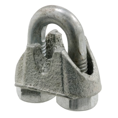 Prime-Line GD 12251 Galvanized Cable Clamp, 1/16 In., 2 Pack