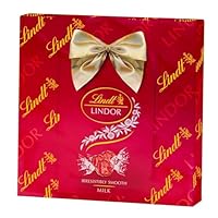 Lindt LINDOR WRAPPED surtido, caja de bombones surtidos, chocolate con leche, chocolate negro, chocolate blanco, cacao puro procedentes de fuentes sostenibles, bombones para regalar, 287 g