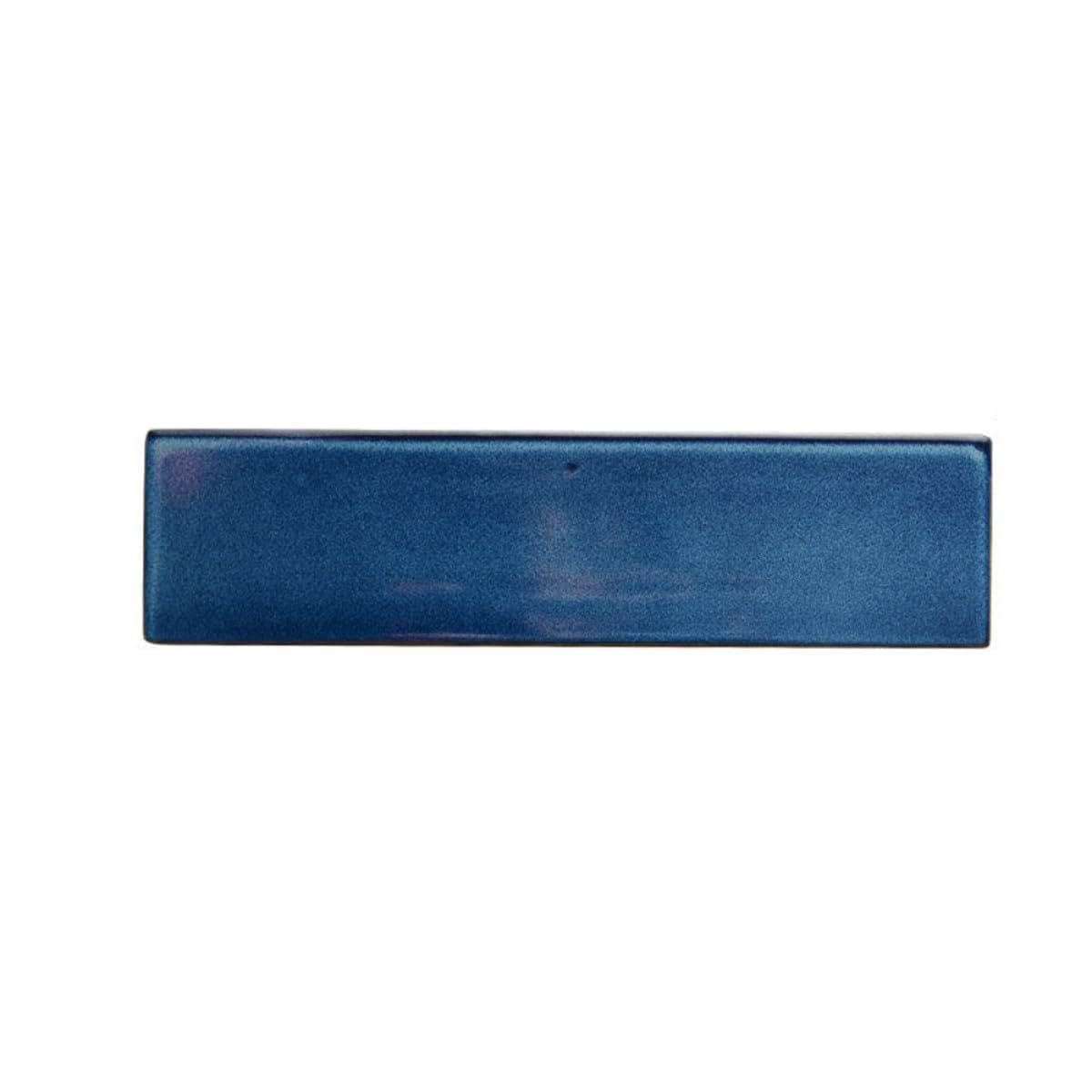 NUOBESTY Assiette à Sushis Style Japonerie, Plateau de Service en Céramique Bleue Rectangulaire Design Élégant et Fonctionnel pour Restaurant et Maison