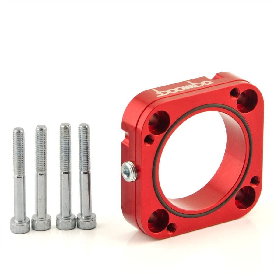 Throttle Body Spacer Compatible with Ford 1.6L EcoBoost Models (Red)