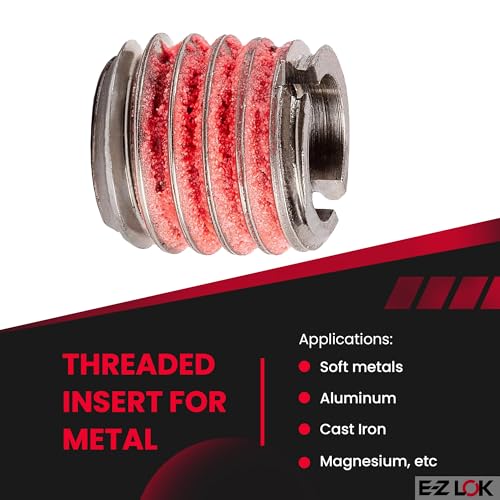 e-z lok - 453-8 e-z lok externally threaded insert 303 stainless steel m8-125 internal threads m12x175 external threads 1250mm length made in us pack of 5