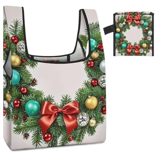 Sac pliable Noël compact pour résoudre le manque de place lors de vos courses de fête - 4