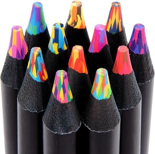 Maqhpu Adventskalender Füllung Kinder, 12 Farben Regenbogenstift | Kleinigkeiten für Adventskalender, Mitgebsel Kindergeburtstag, Buntstifte Bastelset Kinder, Mädchen Geschenke 4-1