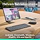 Logitech Keys-To-Go 2, mobile Bluetooth-Tastatur für Tablets mit integriertem Schutzcover, schlanke, kabellose Tastatur für Windows, Android, Linux, iPad, iPhone, Mac, Apple TV, DEU QWERTZ - Grau