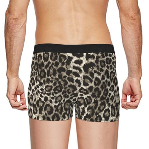 Men's Underwear Leopard Cheetah Print Boxer Briefs Breathable Comfortable4