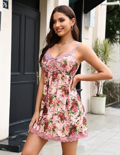 Image of Avidlove Women Sexy Sleepwear Lace Chemise Nightgown Full Slip Babydoll Sleepwear