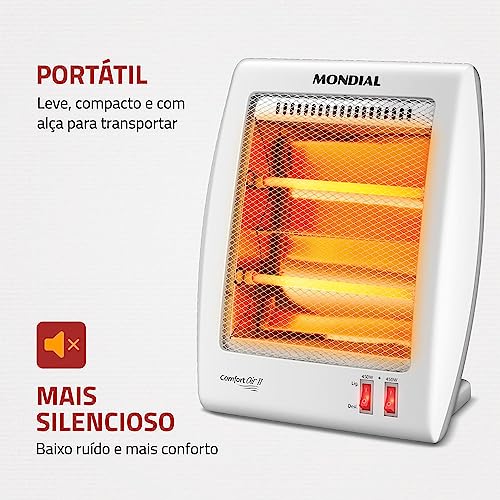 Aquecedor Quartzo Comfort Air II, Mondial, Branco/Cinza, 900W, 110V - A-15