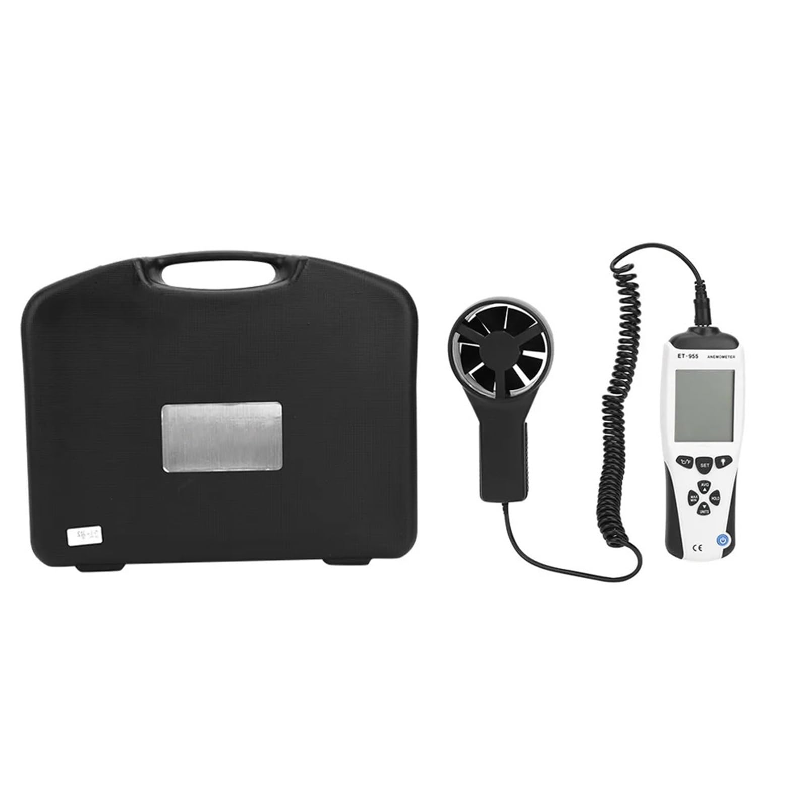 Anemómetro y termómetro ET-955, medidor digital de velocidad del viento de mano profesional, 0/s - 45,0 m/s