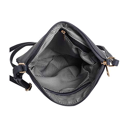 Image of SG SUGU Lightweight Medium Crossbody Bag Shoulder Bag with Tassel and Zipper Pocket