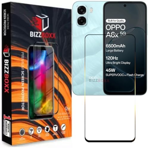 Image of Tempered Glass Compatible with Oppo A6X 5G Screen Protector Guard - HD Clarity, Anti-Fingerprint Screen Guard (For Oppo A6x - 6.75 inch) With Installation Kit - Pack of 1