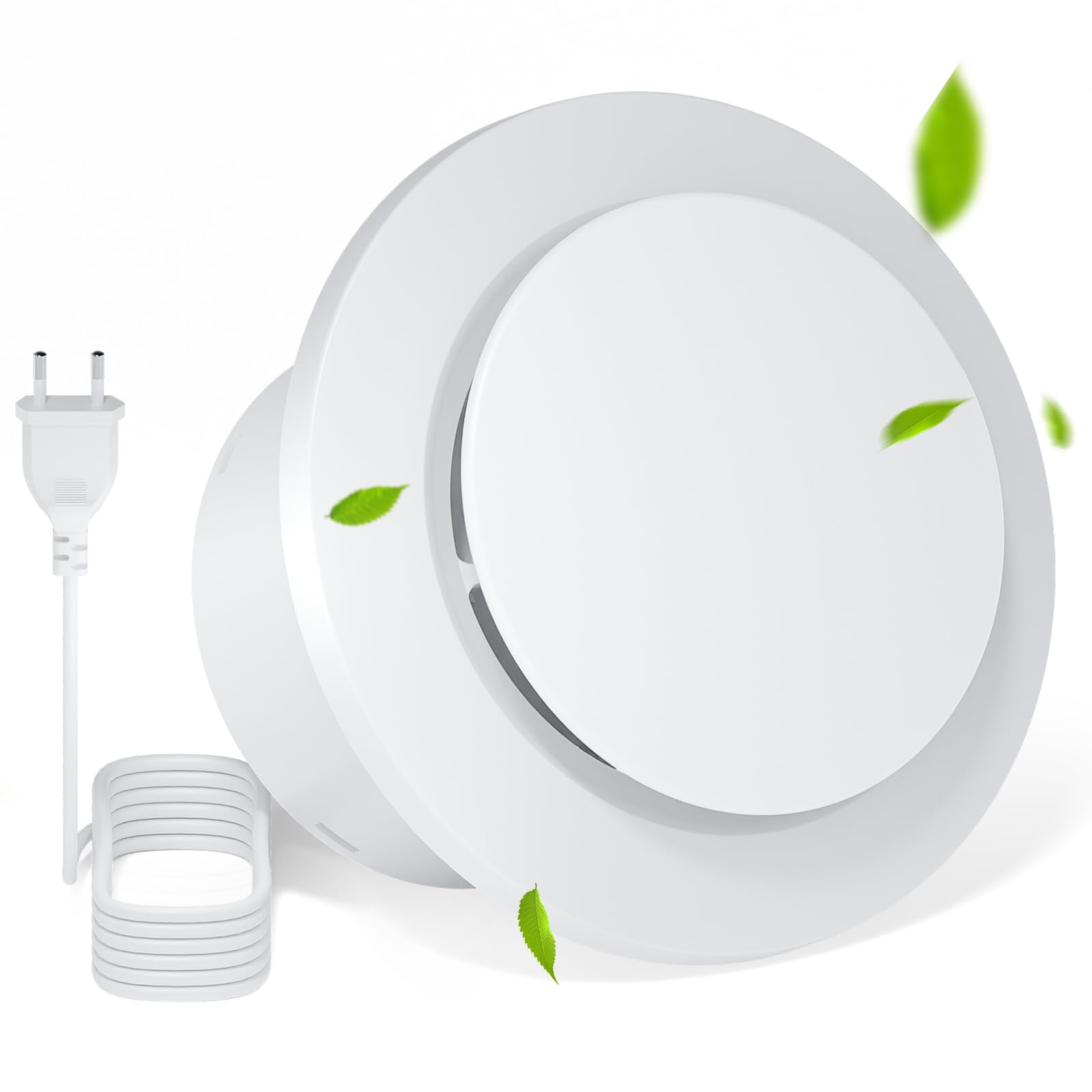 QiCrafe Ventilatore Estrattore Silenzioso (34dB) – Ventilatore da Bagno da 150mm con Valvola di Non Ritorno, Impermeabilità IPX4, Spina EU e Portata d'Aria di 310m³/h – Per Cucine, Bagni, Garage - 2