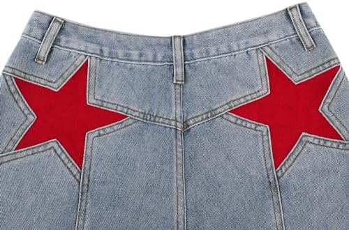 Y2k Vintage Dames Jeans Harajuku Ster Patchwork Wijde Pijp Koreaanse Denim Broek Gewassen Baggy Broek Streetwear kopen vanaf een prijs van 12