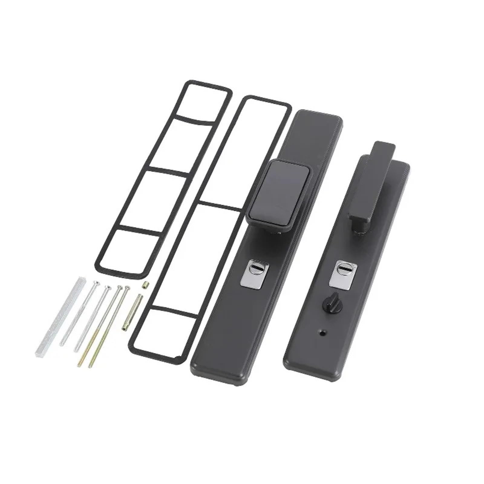Sxolcoufoh 420Mm Thickness 9Cm Door Handle Iron Panel Aluminum Alloy Adjustable Mechanical Lock 1Pcs(420Mm Thickness 9Cm)