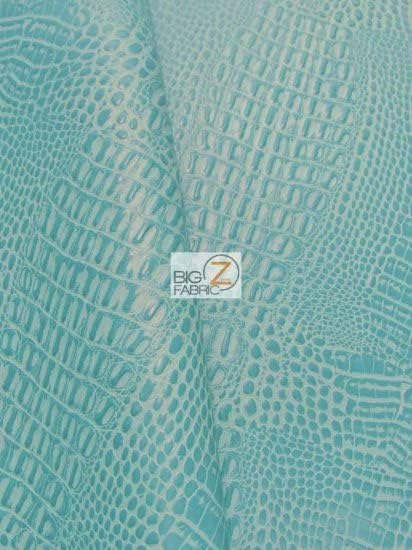 AquaGuard® Crocodile Marine Vinyl Fabric 14 Colors 1-5-10-15-20-30 YDS Waterproof PVC Upholstery Commercial Outdoor (Deadpool Red 1 Yard)