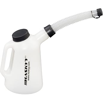 HASKYY Oil Can 1234568 L Filling Can Measuring Jug Measuring Jug Water Can 1 Litre White