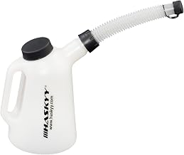 HASKYY Oil Can 1,2,3,4,5,6,8, L Filling Can Measuring Jug Measuring Jug Water Can (1 Litre) White