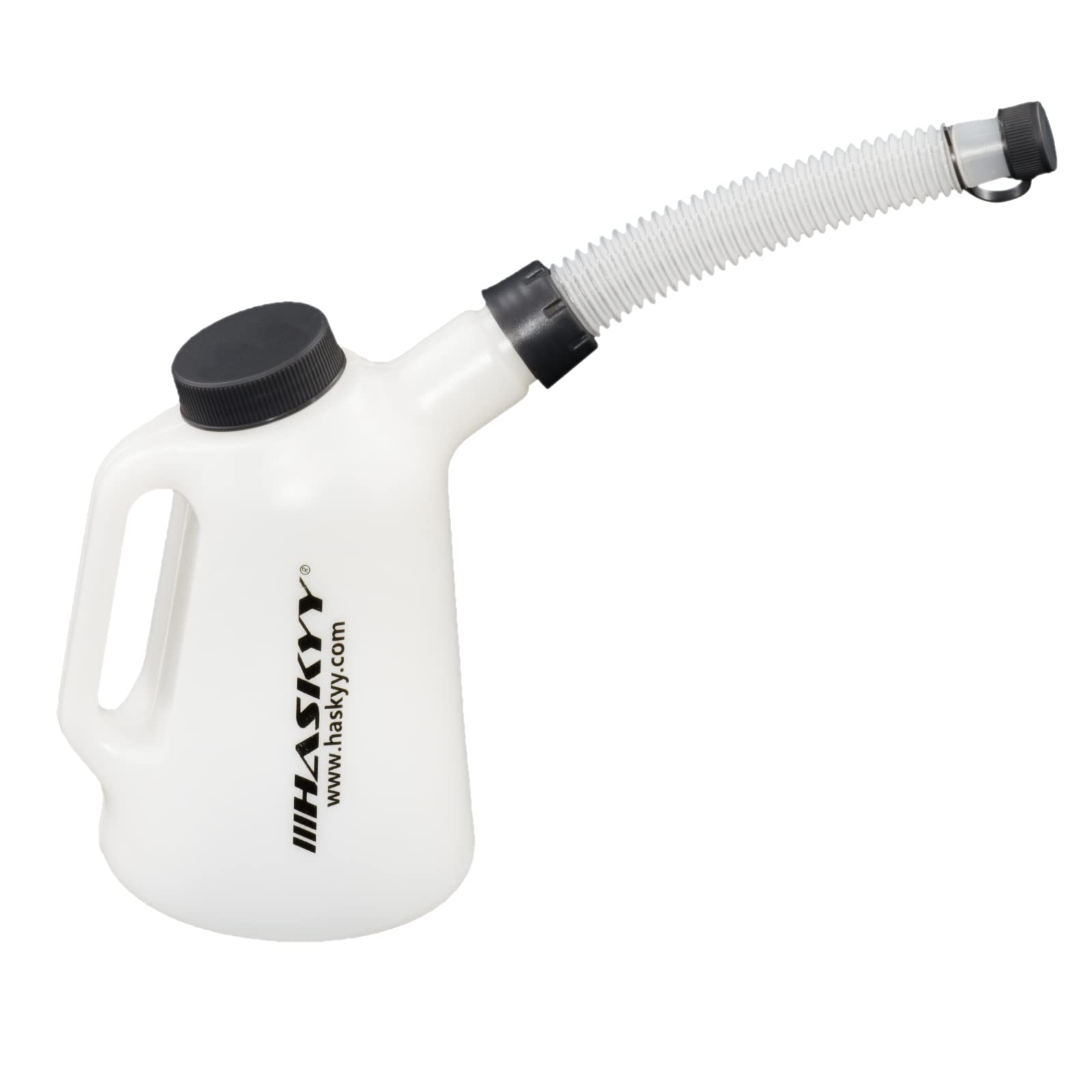 HASKYY Ölkanne 1,2,3,4,5,6,8, L Füllkanne Messbecher Messkanne Wasserkanne (1 Liter) Weiß