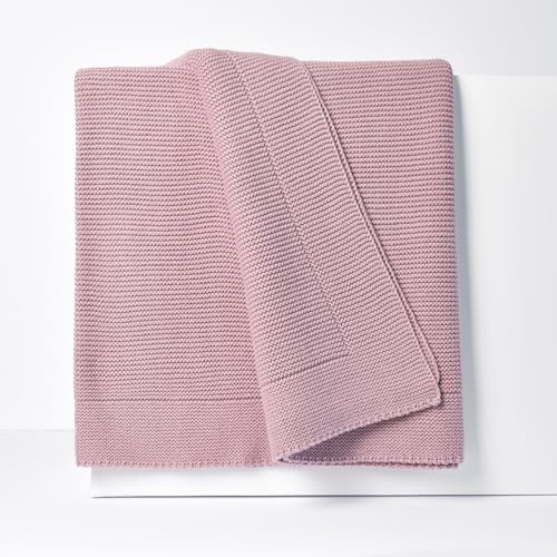 GREEN COZY 100% Cotton Knitted Throw Blanket –...
