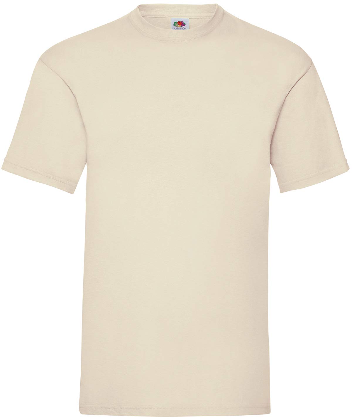 Fruit of the Loom Men's Valueweight Short Sleeve T-Shirt, Natural, Medium