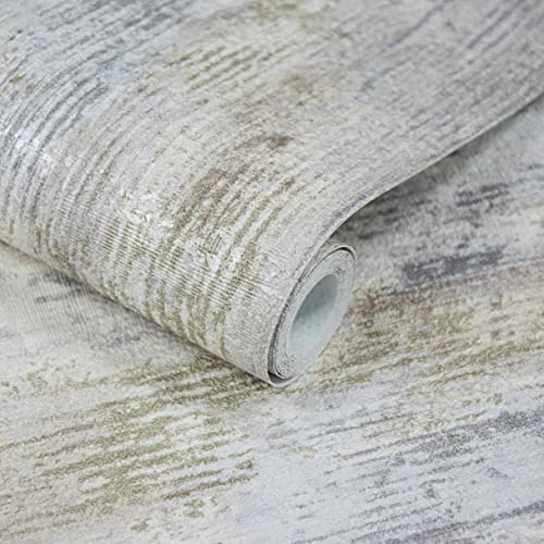 Grandeco Vincenzo Distressed Luxury Italian Plaster Neutral Wallpaper