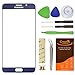 CrazyFire For Samsung Galaxy Note 5 Replacement Glass Lens Screen, Repair Kit for Samsung Galaxy Note5 N9200 N920A N920P N920T N920R N920R4 with Adhesive and Tools (Pebble Blue)¡