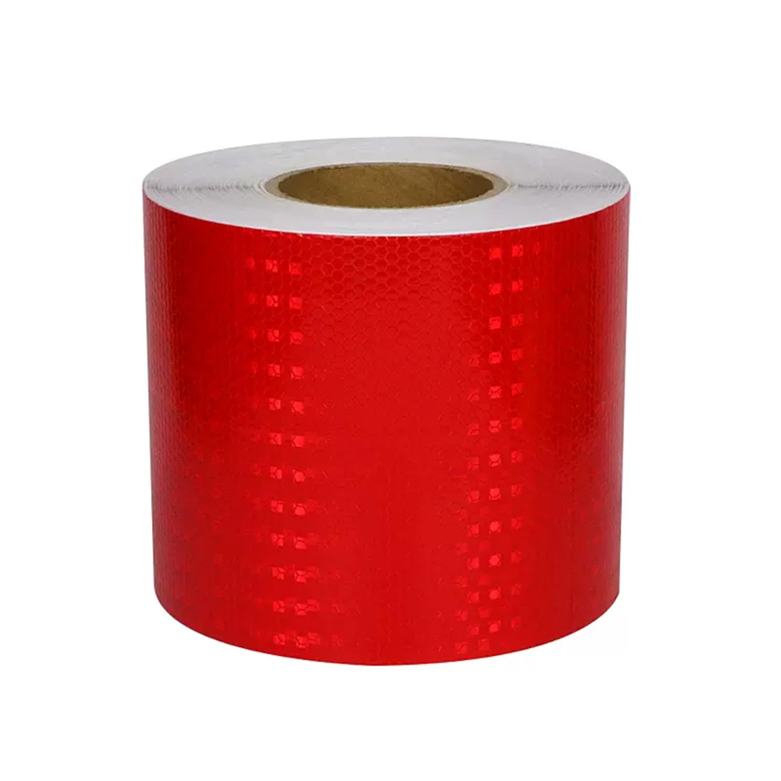 Yuzguhey Red Reflective Tape, Self Adhesive Fluorescent Reflector Warning Tape, Multicolor 3-50M(,50M)