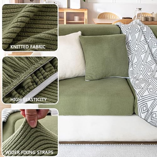 Housse de coussin de canapé extensible contre les taches velours - 6