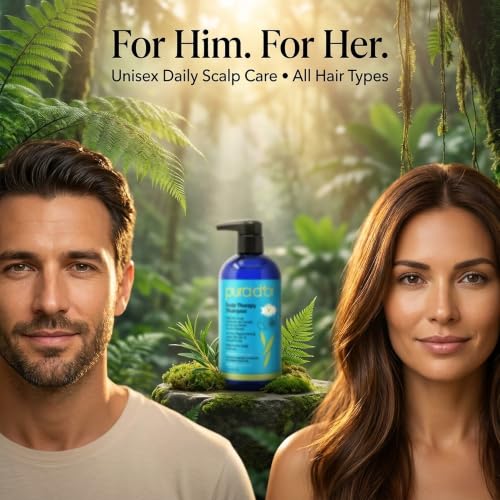 Image of PURA D'OR Scalp Therapy Shampoo for Dryness and Buildup Care, 16oz
