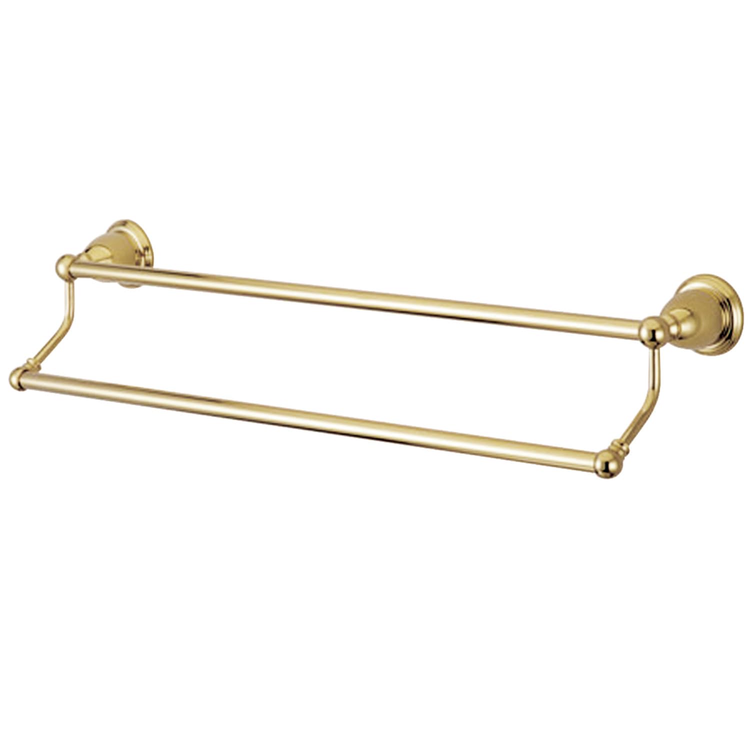 Double Porte-Serviettes Laiton Poli Bain Kingston Brass Heritage