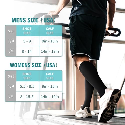 Image of Copper Compression Socks for Women & Men (6 pairs) - Best Support for Nurses, Running, Hiking, Recovery