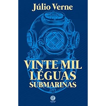 Capa do livro Vinte Mil Léguas Submarina: Capa especial + marcador de páginas