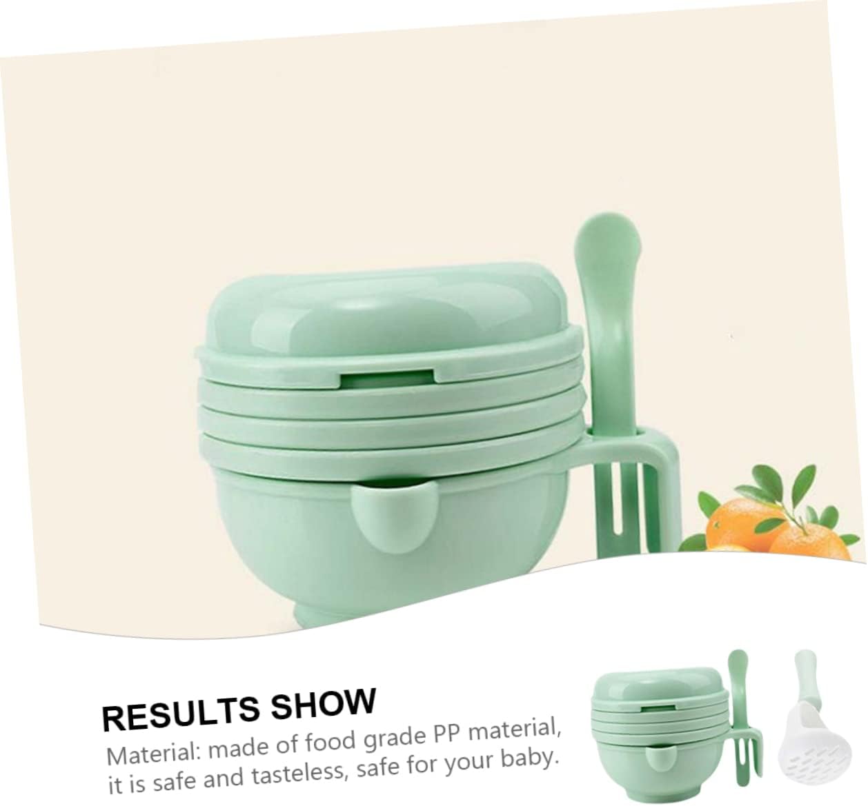 1 Set Multi Functional Food Grinding Bowl Manual Puree Tool for Months Easy to Clean Material Compact Design for Convenient Storage and Nutritional Meal image 5 of 9 B0F8PH6PWG