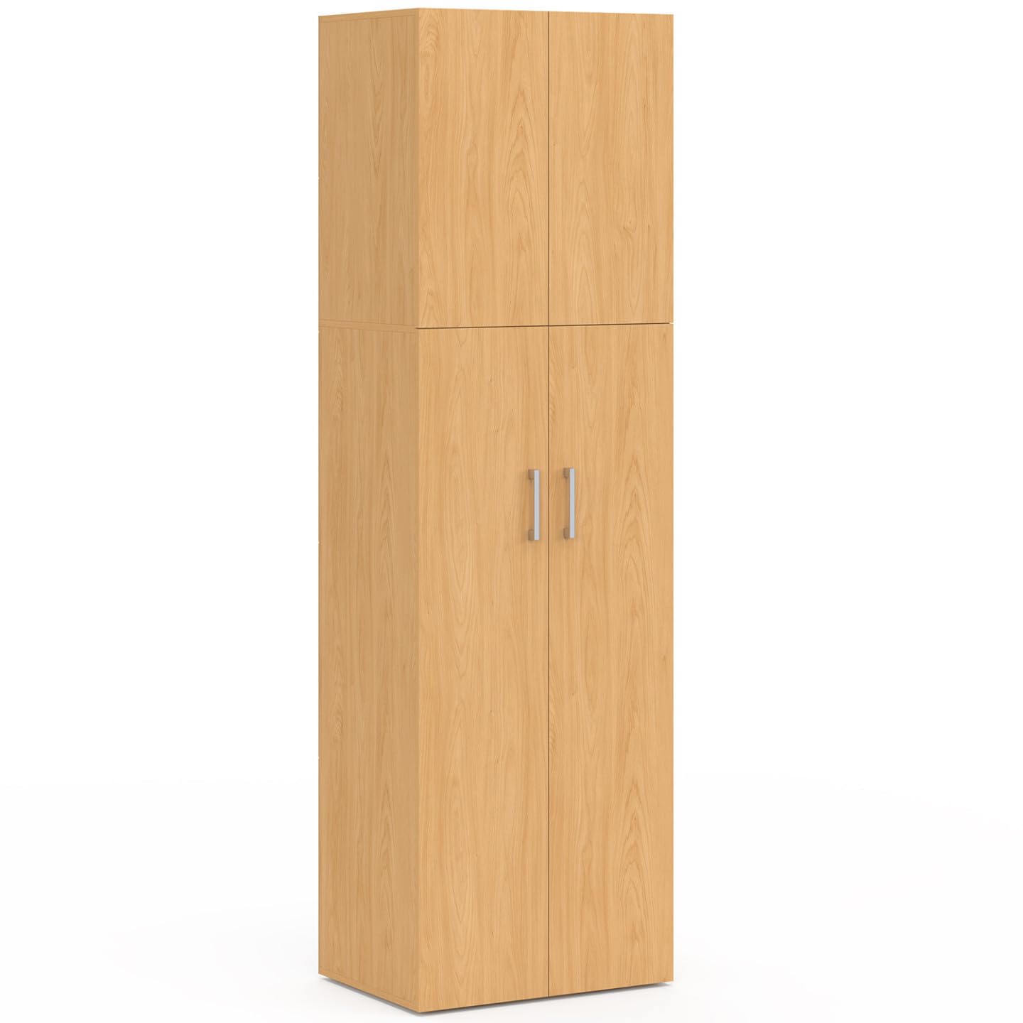 IDMarket - JULIANA Armario de madera de 2 puertas 50 cm con estante