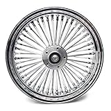 TARAZON 16 x 3.5 Chrome Front Wheel Fat Spoke Wheel for Harley Dyna Super Glide Low Rider Wide...