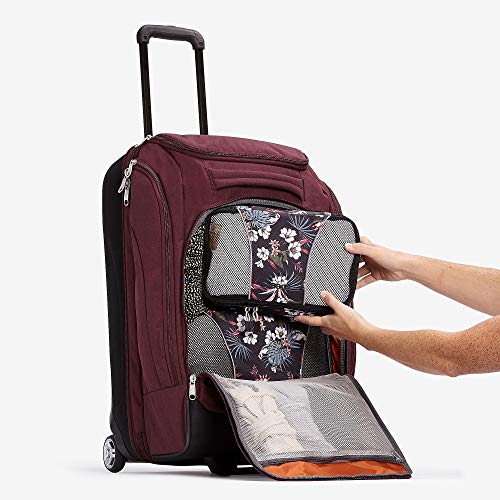 eBags Mother Lode 25 Inches Checked Rolling Duffel (Garnet)