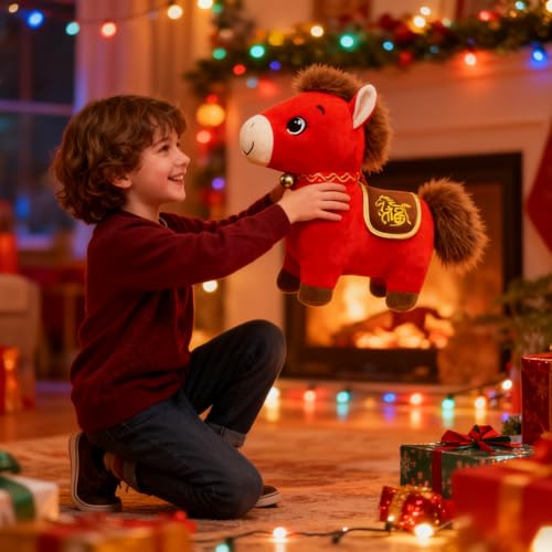 Peluche cheval mignon le doudou parfait pour consoler petits et grands