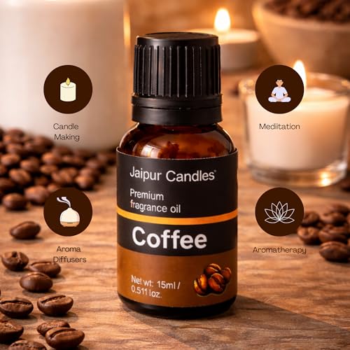 Image of Fragrance Oil | 15 ml | Aroma Oil for Home Fragrance | Best for Aromatherapy | Use in Diffusers, Candles, Air Fresheners (15ML, Coffee)
