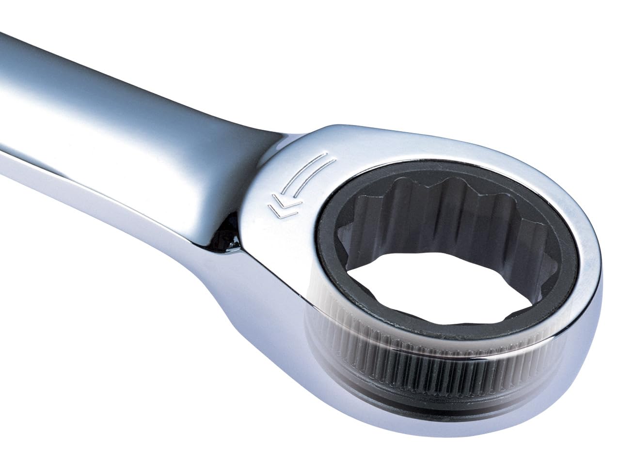 KS Tools 503.5228 Llave combinada de carraca DUO GEARplus con función de carraca en la llave fija 30mm