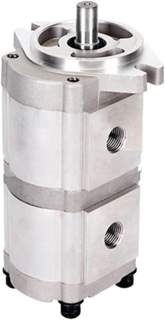 油圧ギアポンプ デュプレックス HGP 33A 7.98 GPM ストレート 17.46mm キー付きシャフト 1.03 CID ア