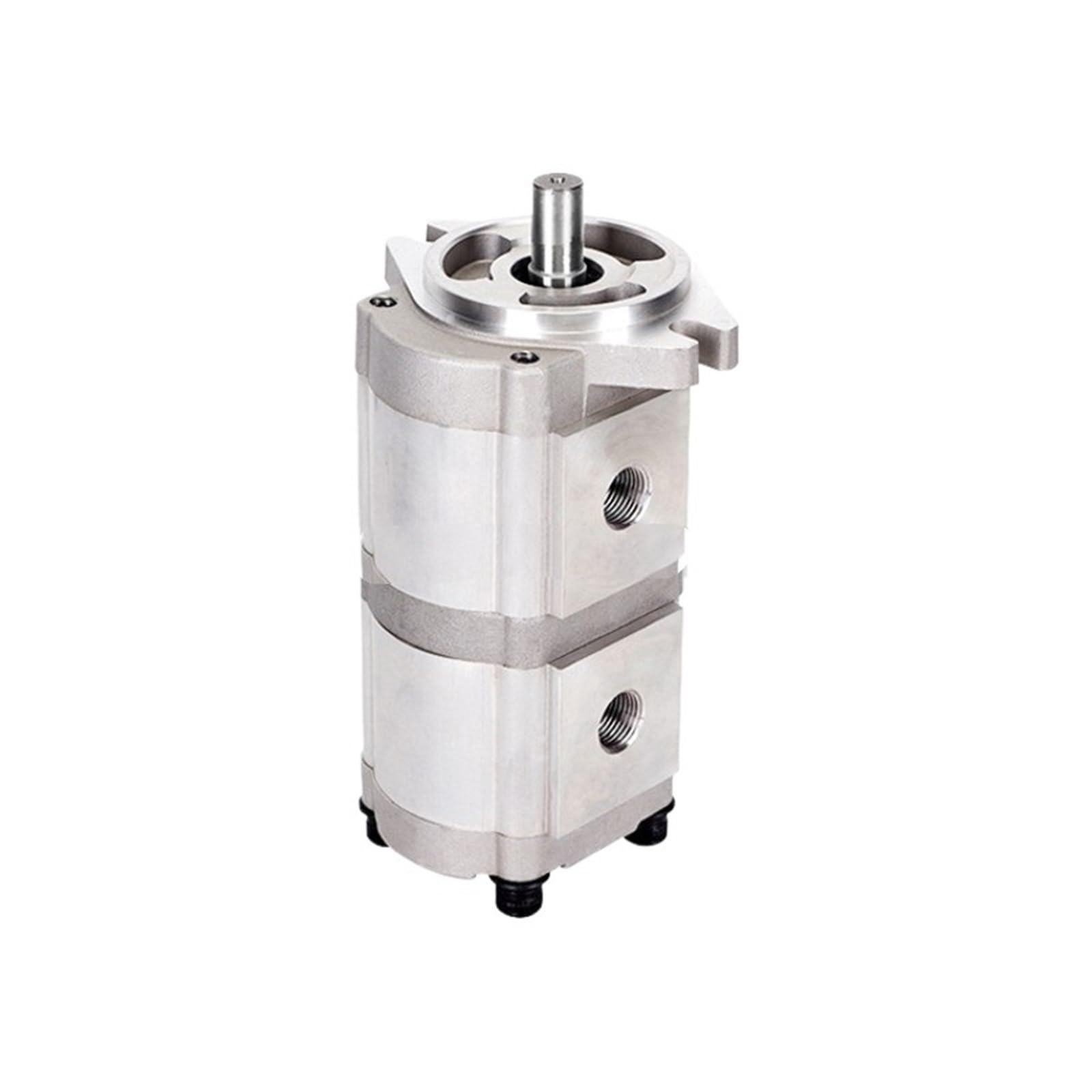 Bomba hidráulica de engranajes dúplex HGP 33A, 7,98 GPM, eje recto con chaveta 17,46 mm, 1,03 CID, aluminio, aceite(HGP-33A-F6-6R)