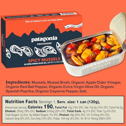 Patagonia Provisions Gourmet Crackers & Seafood Starter Pack | (1) Sourdough Sea Salt Crackers, (1) Roasted Garlic Anchovies, (1) Spicy Mussels - image 3